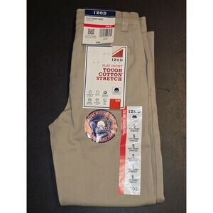 Izod Flat Front Pants Size 5 Slim NWT